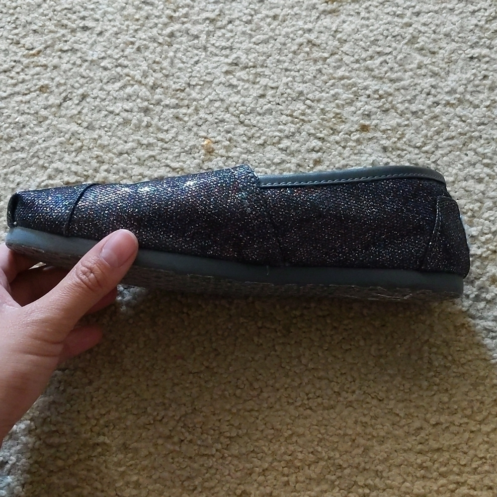 Toms Multicolor Shimmer Glitter Flats Size 5.5 - Picture 8 of 10